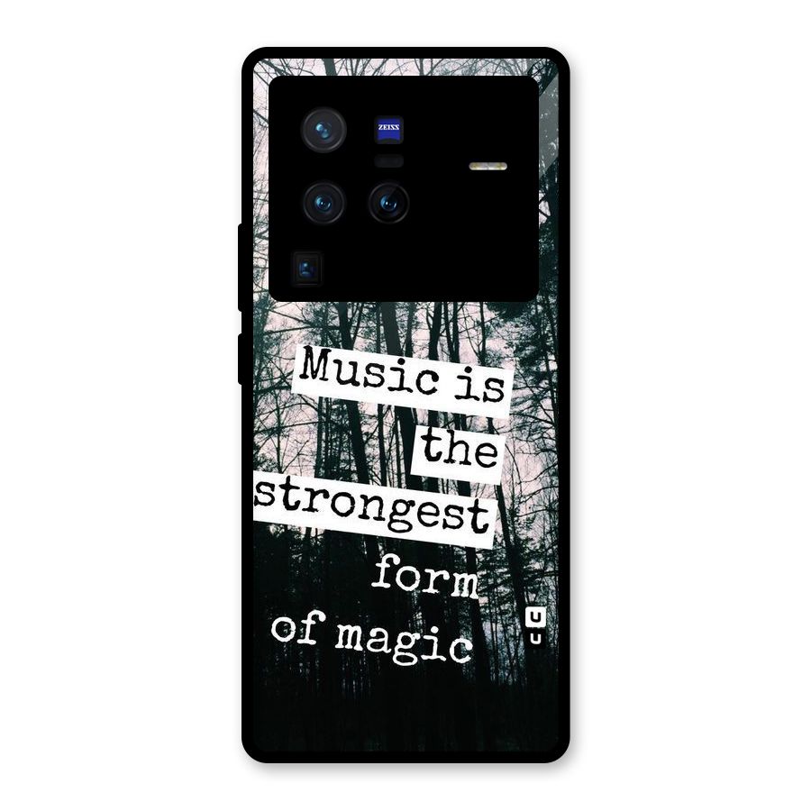 Music Magic Glass Back Case for Vivo X80 Pro