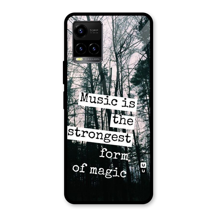 Music Magic Glass Back Case for Vivo Y21T