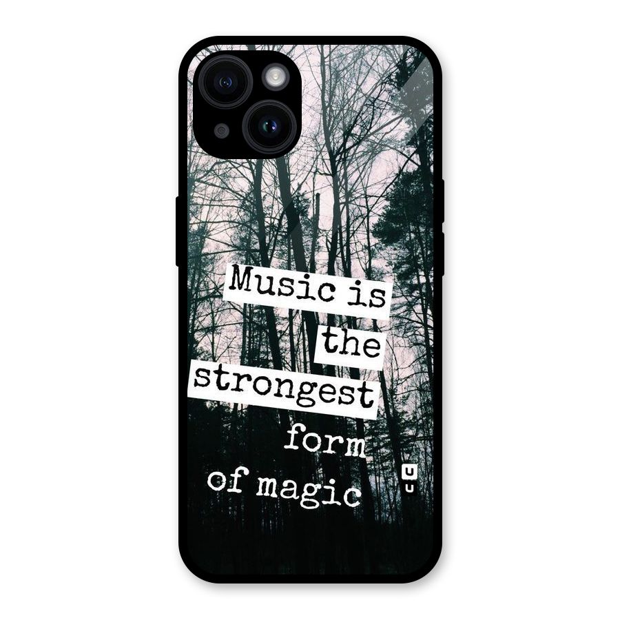 Music Magic Glass Back Case for iPhone 14