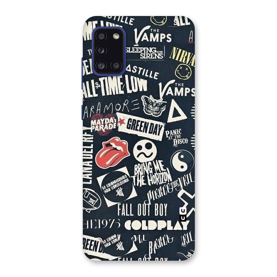 Music My Paradise Back Case for Galaxy A31