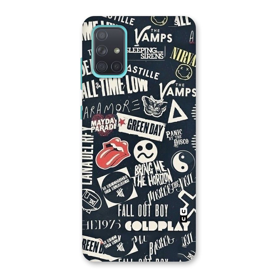 Music My Paradise Back Case for Galaxy A71