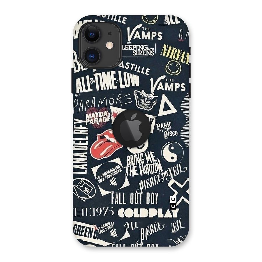 Music My Paradise Back Case for iPhone 11 Logo Cut