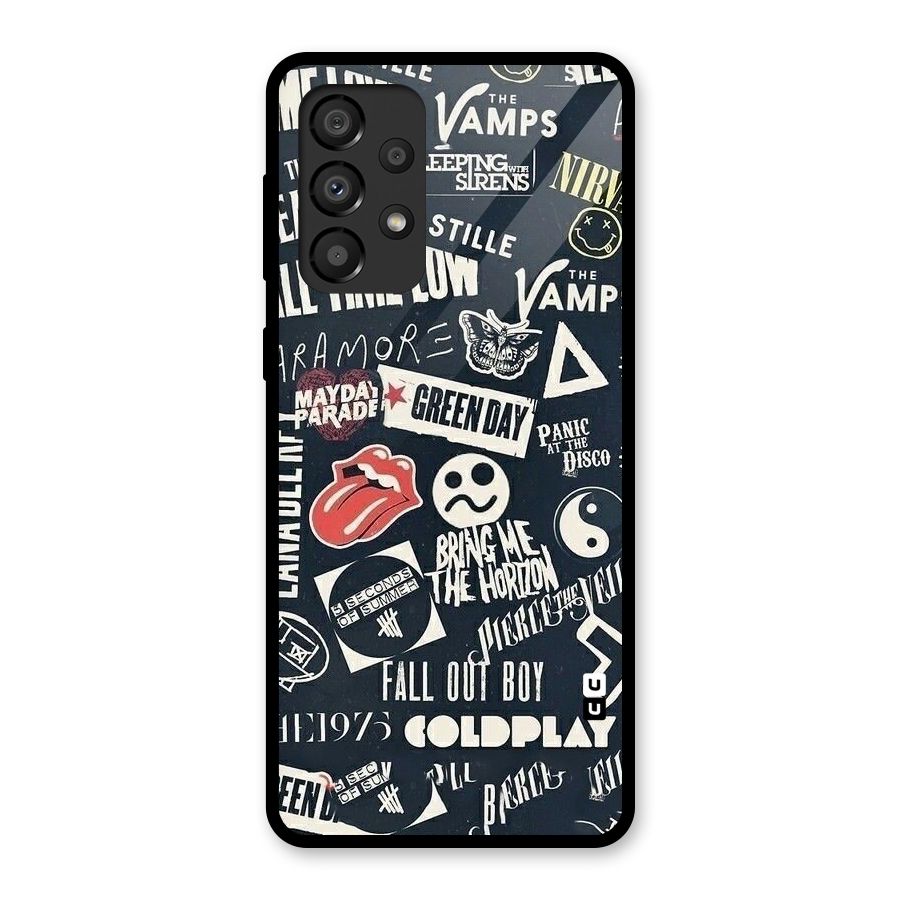 Music My Paradise Glass Back Case for Galaxy A33 5G