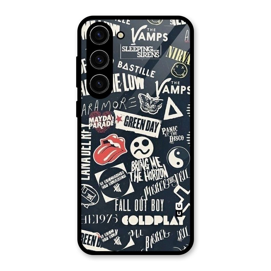 Music My Paradise Glass Back Case for Galaxy S23 Plus