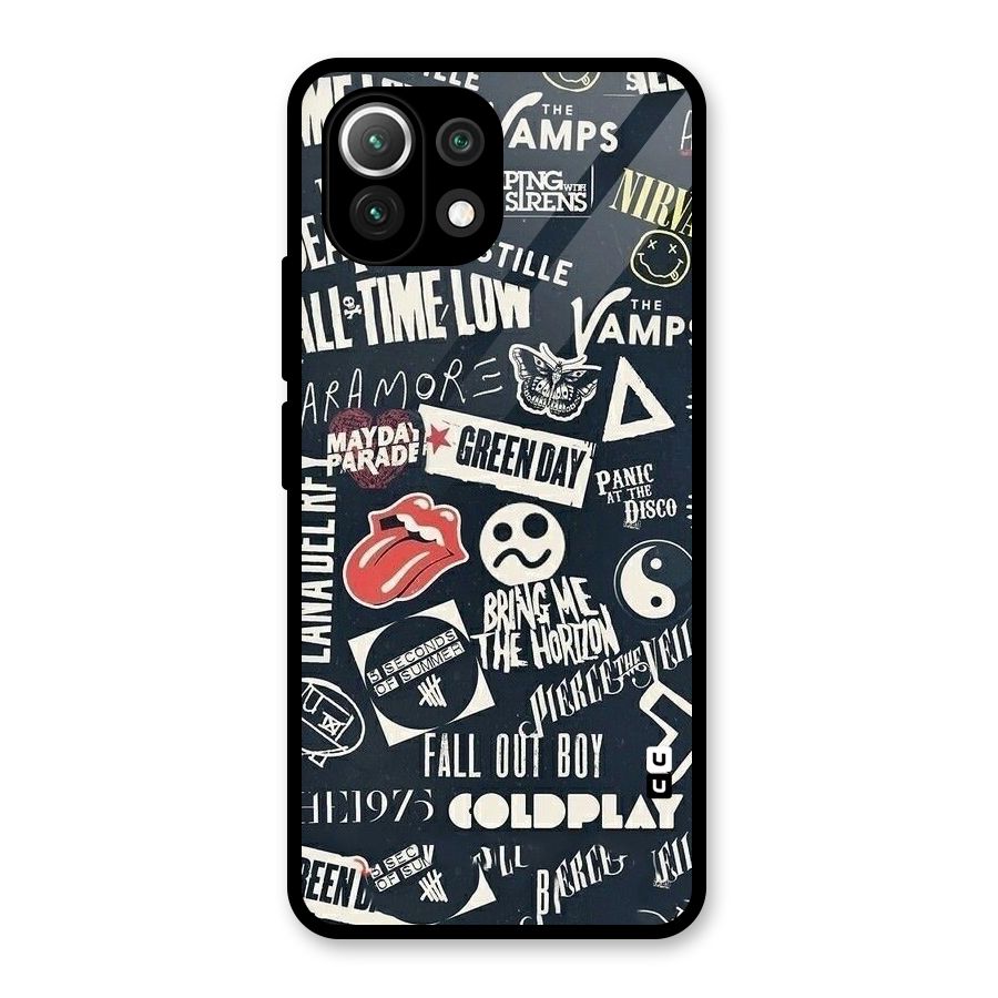 Music My Paradise Glass Back Case for Mi 11 Lite NE 5G