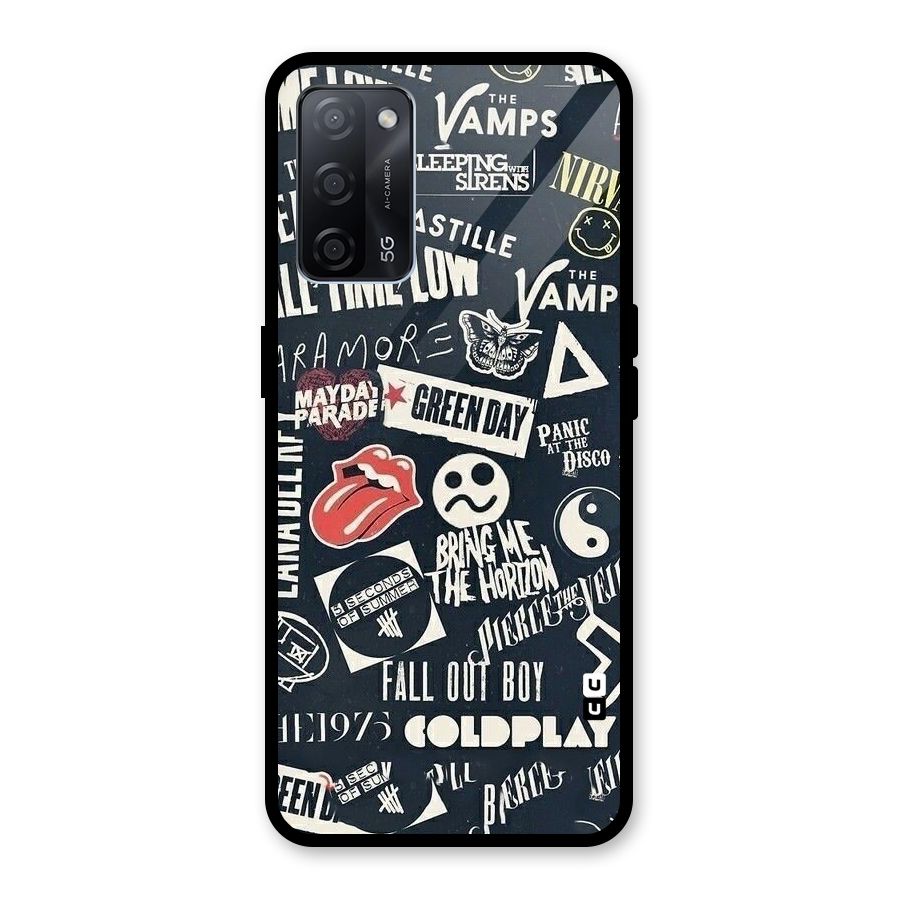 Music My Paradise Glass Back Case for Oppo A53s 5G