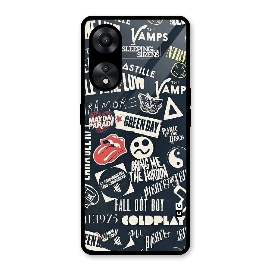 Music My Paradise Glass Back Case for Oppo A78