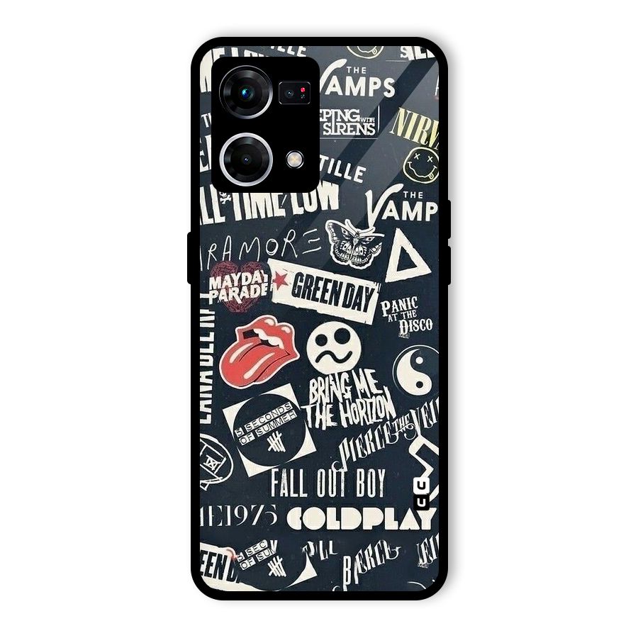 Music My Paradise Glass Back Case for Oppo F21 Pro 5G