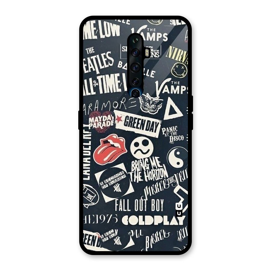Music My Paradise Glass Back Case for Oppo Reno2 Z