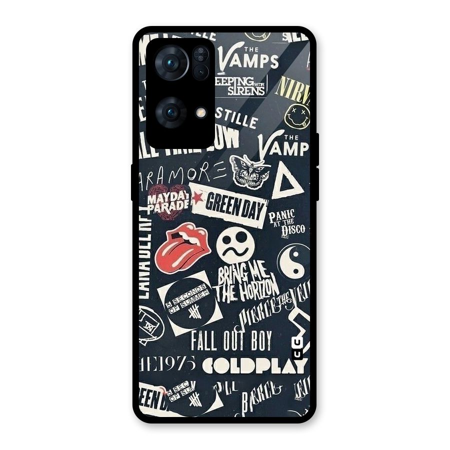 Music My Paradise Glass Back Case for Oppo Reno7 Pro 5G