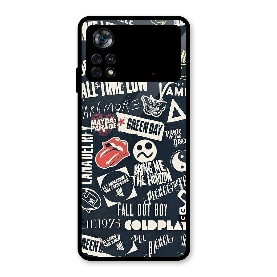 Music My Paradise Glass Back Case for Poco X4 Pro 5G