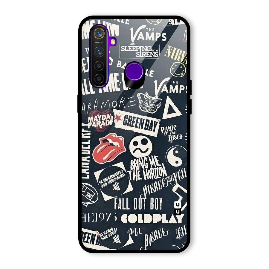 Music My Paradise Glass Back Case for Realme 5 Pro