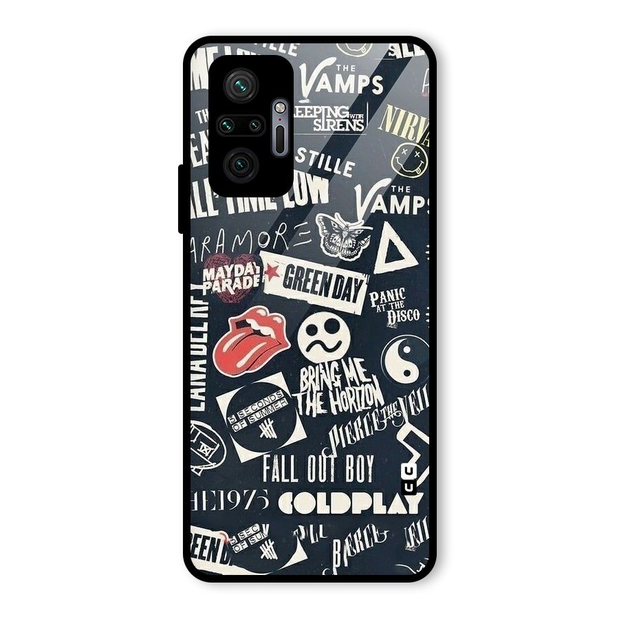 Music My Paradise Glass Back Case for Redmi Note 10 Pro