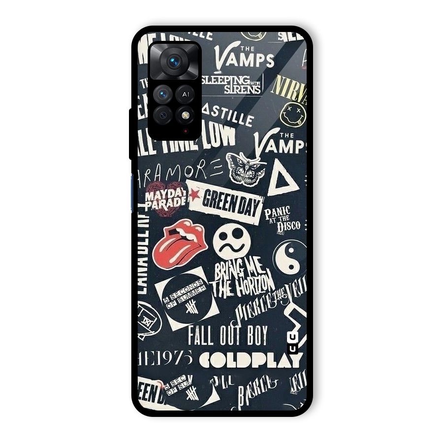 Music My Paradise Glass Back Case for Redmi Note 11 Pro