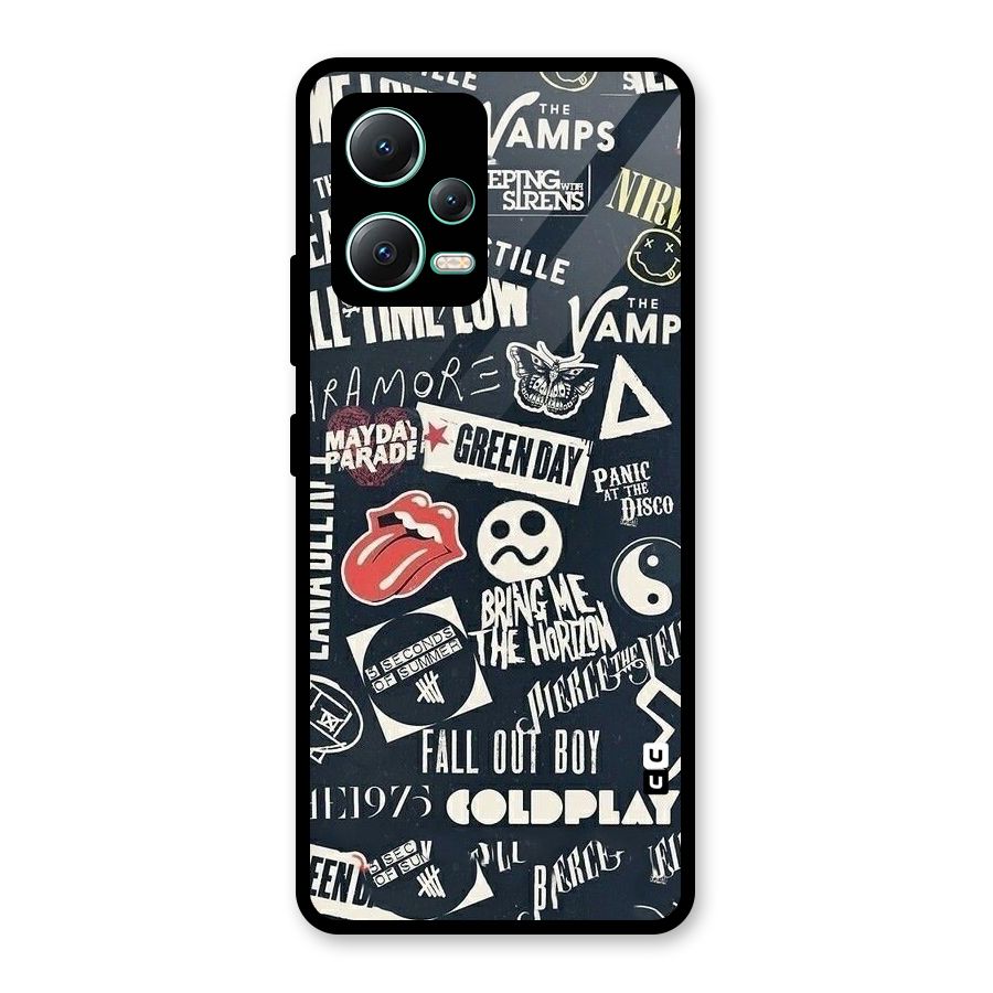 Music My Paradise Glass Back Case for Redmi Note 12 5G