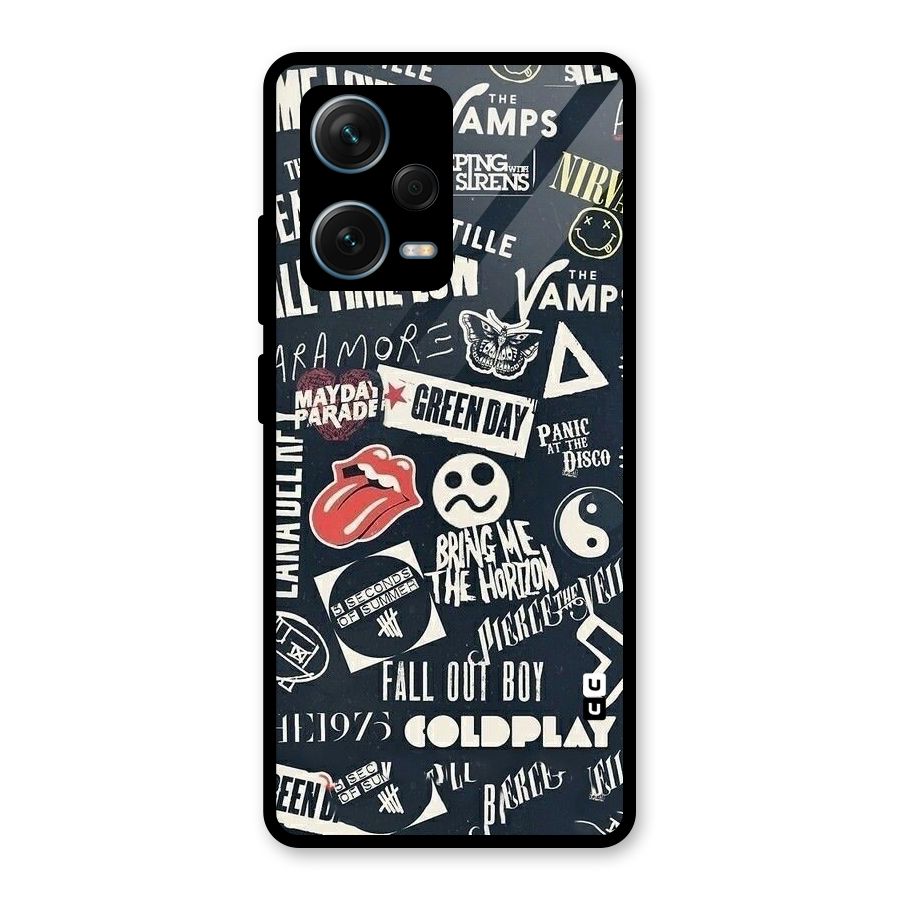 Music My Paradise Glass Back Case for Redmi Note 12 Pro Plus 5G