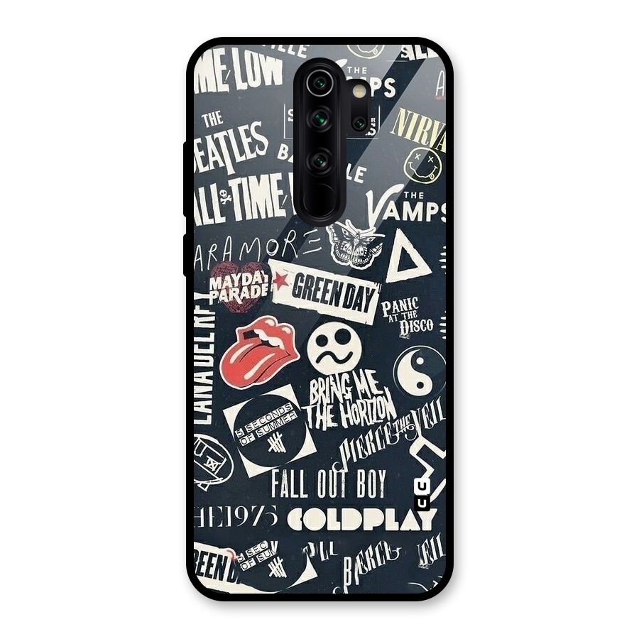 Music My Paradise Glass Back Case for Redmi Note 8 Pro