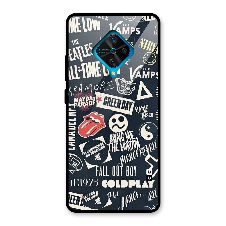 Music My Paradise Glass Back Case for Vivo S1 Pro