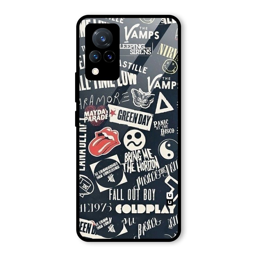 Music My Paradise Glass Back Case for Vivo V21 5G