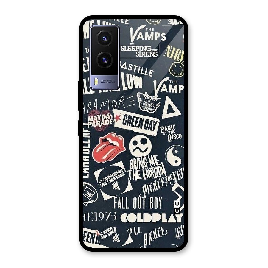Music My Paradise Glass Back Case for Vivo V21e 5G