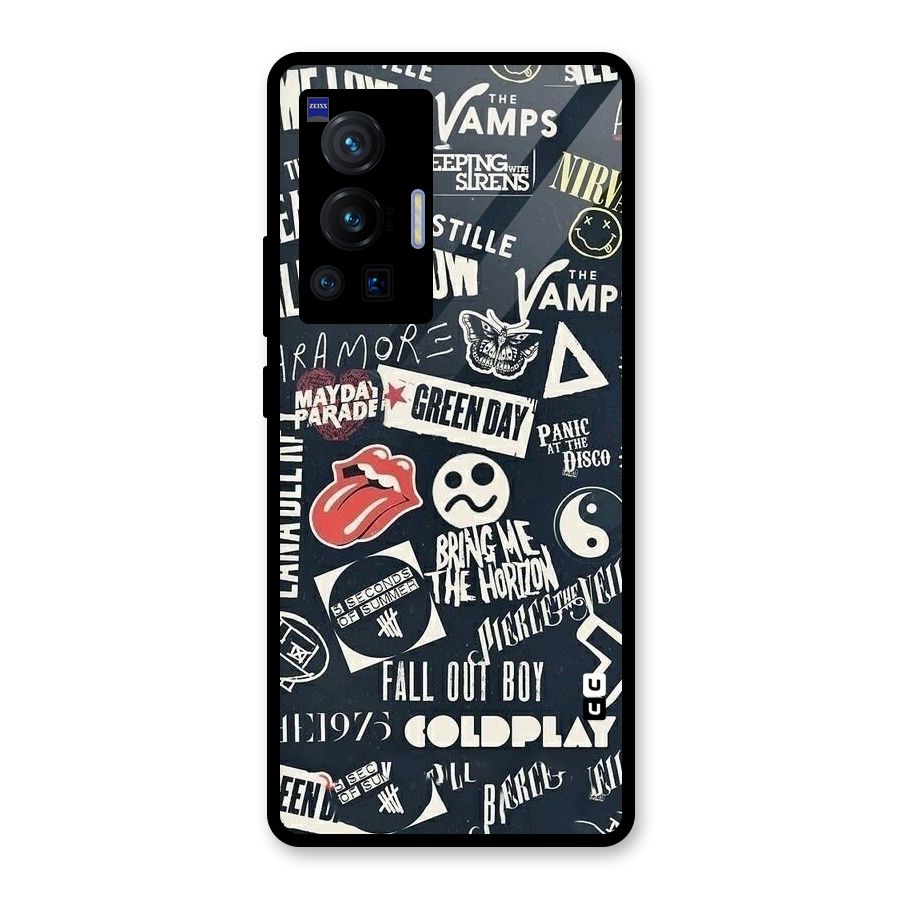 Music My Paradise Glass Back Case for Vivo X70 Pro
