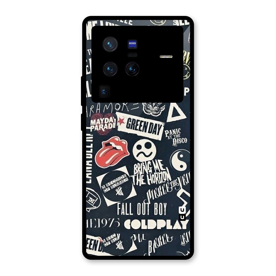 Music My Paradise Glass Back Case for Vivo X80 Pro