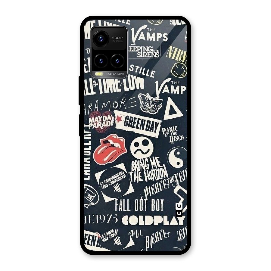 Music My Paradise Glass Back Case for Vivo Y21T