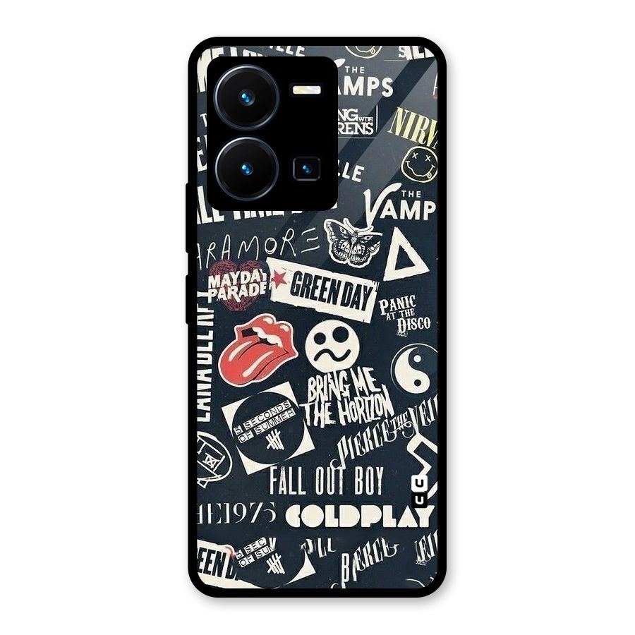Music My Paradise Glass Back Case for Vivo Y35