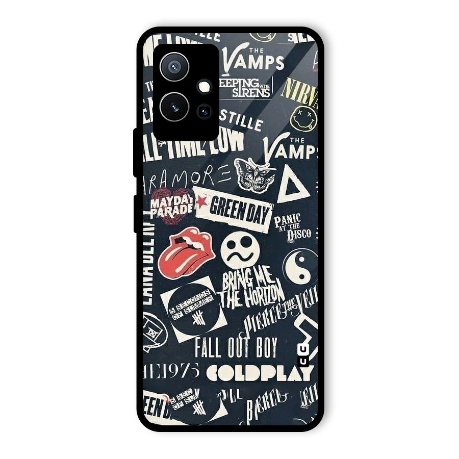 Music My Paradise Glass Back Case for Vivo Y75 5G