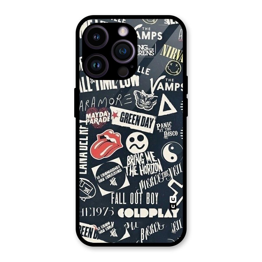 Music My Paradise Glass Back Case for iPhone 14 Pro Max