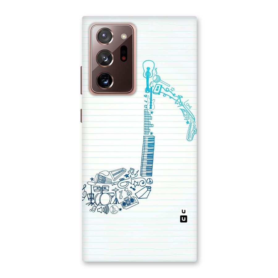 Music Note Design Back Case for Galaxy Note 20 Ultra