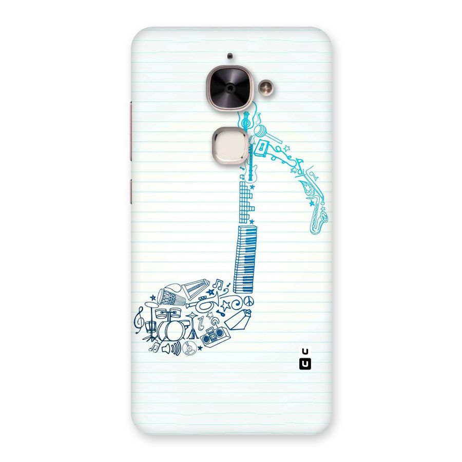 Music Note Design Back Case for Le 2