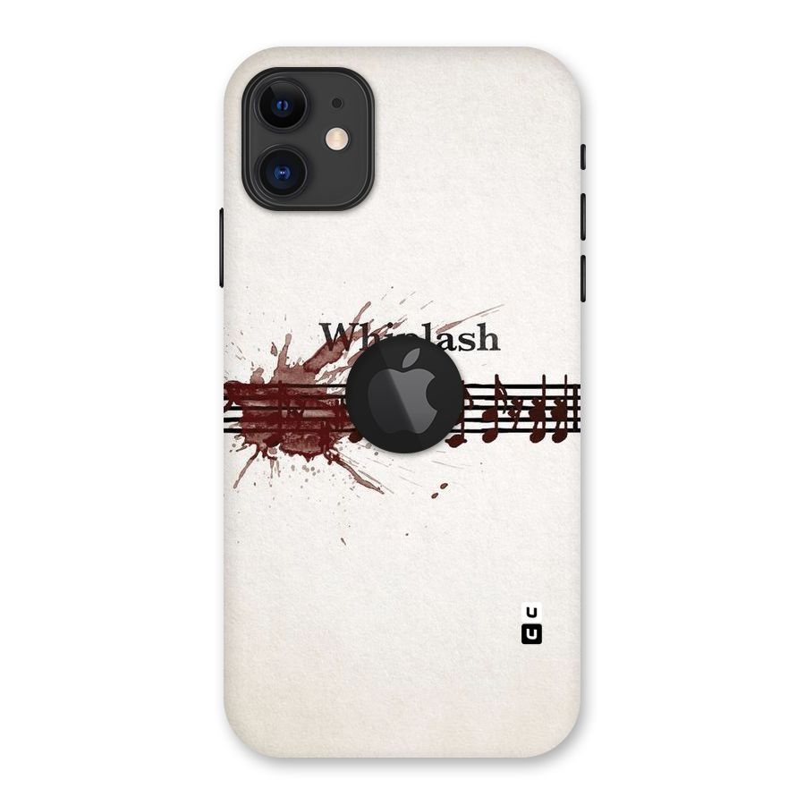 Music Notes Splash Back Case for iPhone 11 Logo Cut