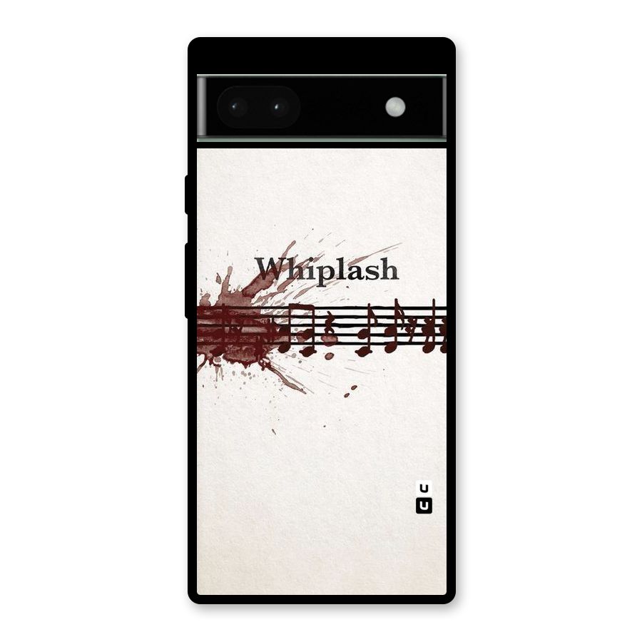 Music Notes Splash Glass Back Case for Google Pixel 6a