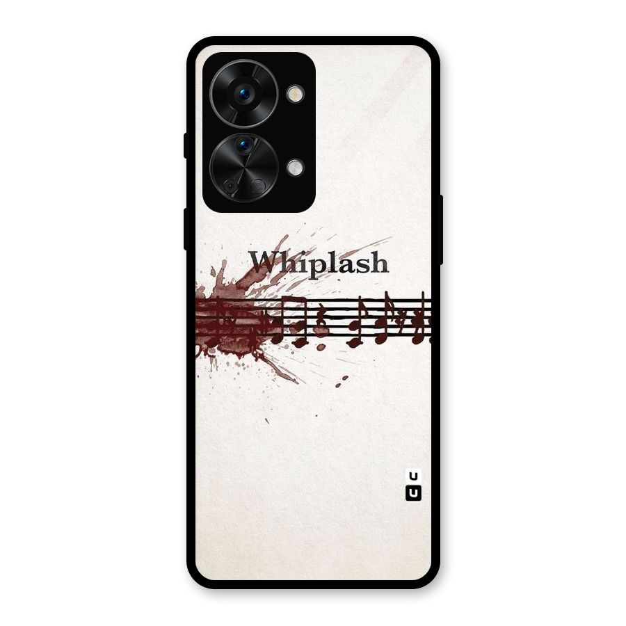 Music Notes Splash Glass Back Case for OnePlus Nord 2T