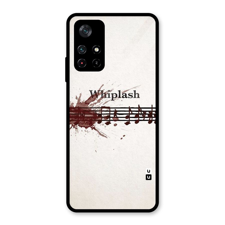 Music Notes Splash Glass Back Case for Poco M4 Pro 5G