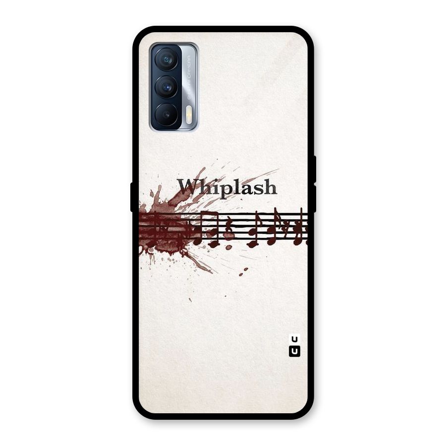 Music Notes Splash Glass Back Case for Realme X7