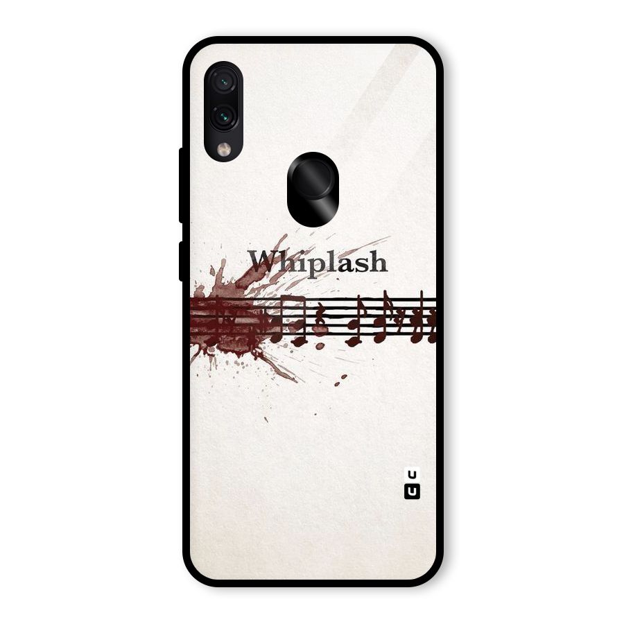 Music Notes Splash Glass Back Case for Redmi Note 7 Pro