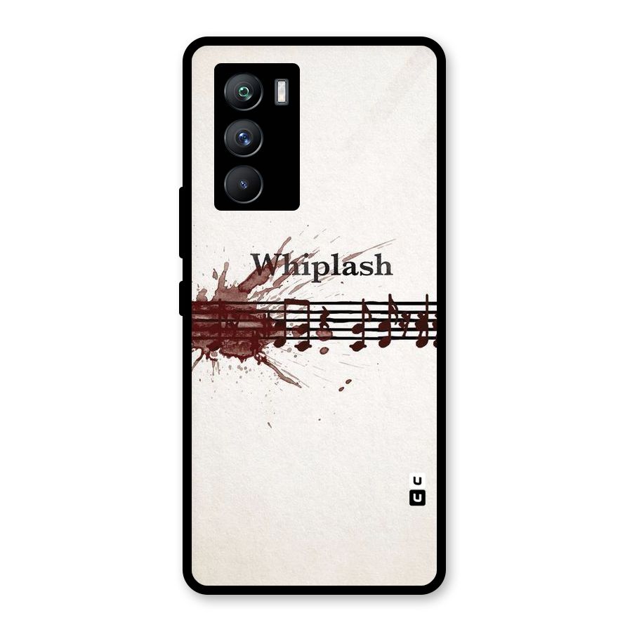 Music Notes Splash Glass Back Case for Vivo iQOO 9 SE
