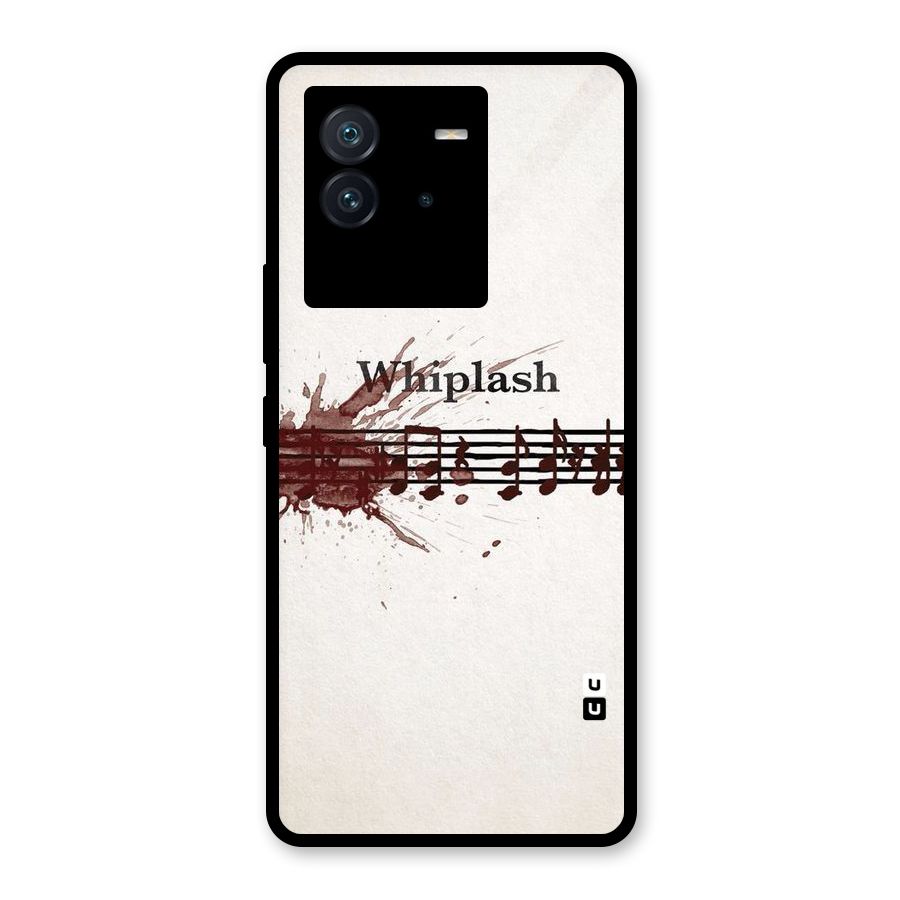 Music Notes Splash Glass Back Case for Vivo iQOO Neo 6 5G