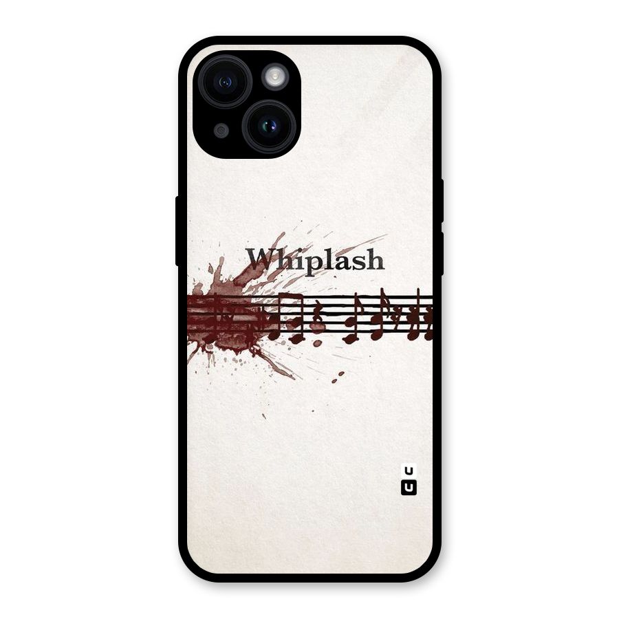 Music Notes Splash Glass Back Case for iPhone 14