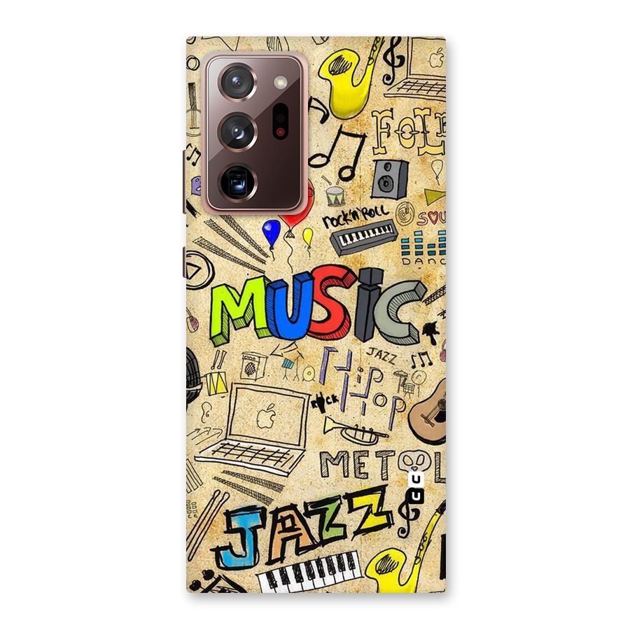 Music Pattern Back Case for Galaxy Note 20 Ultra