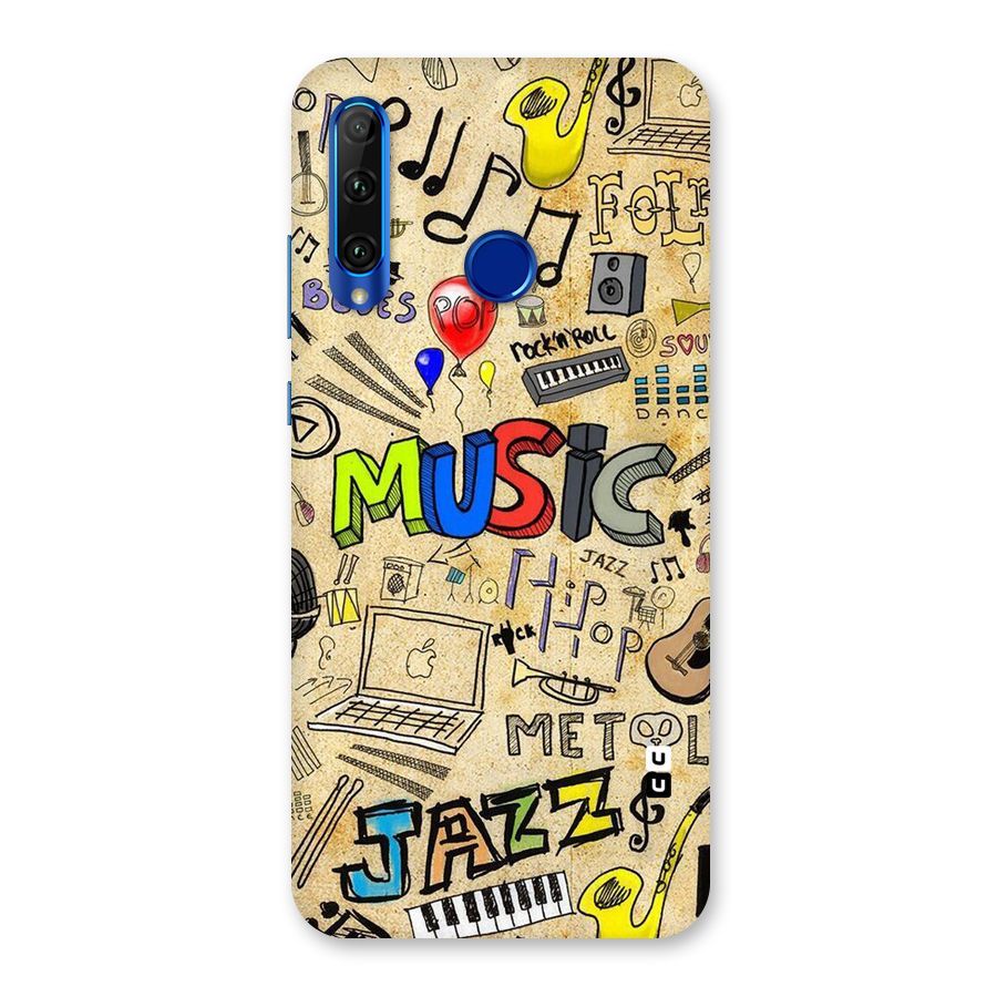 Music Pattern Back Case for Honor 20i