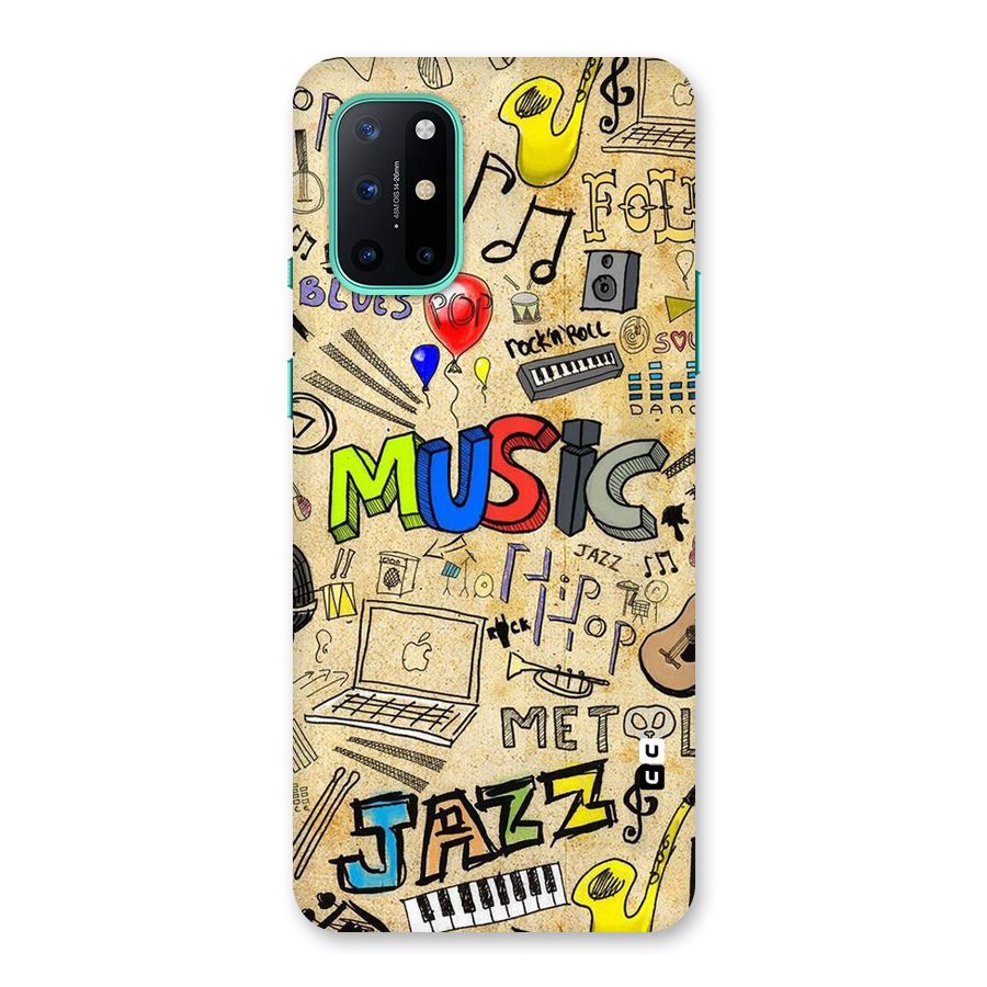 Music Pattern Back Case for OnePlus 8T