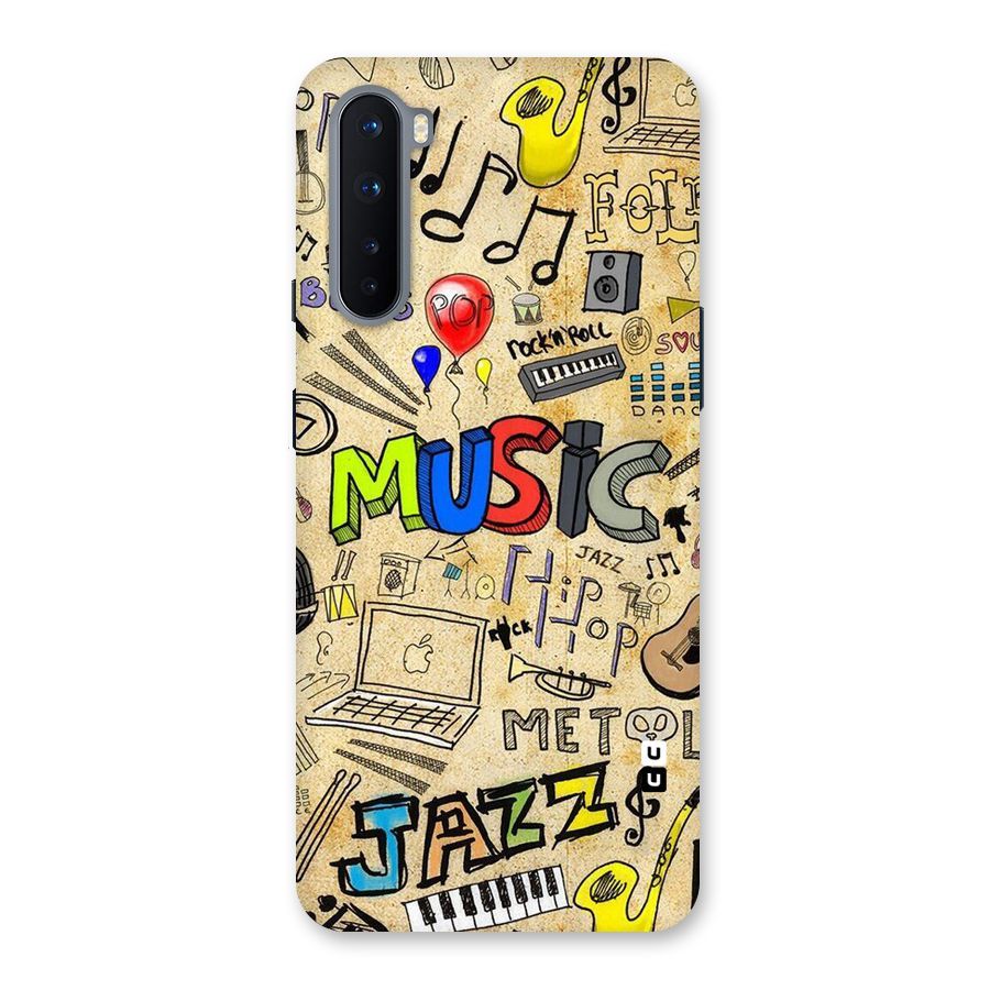 Music Pattern Back Case for OnePlus Nord