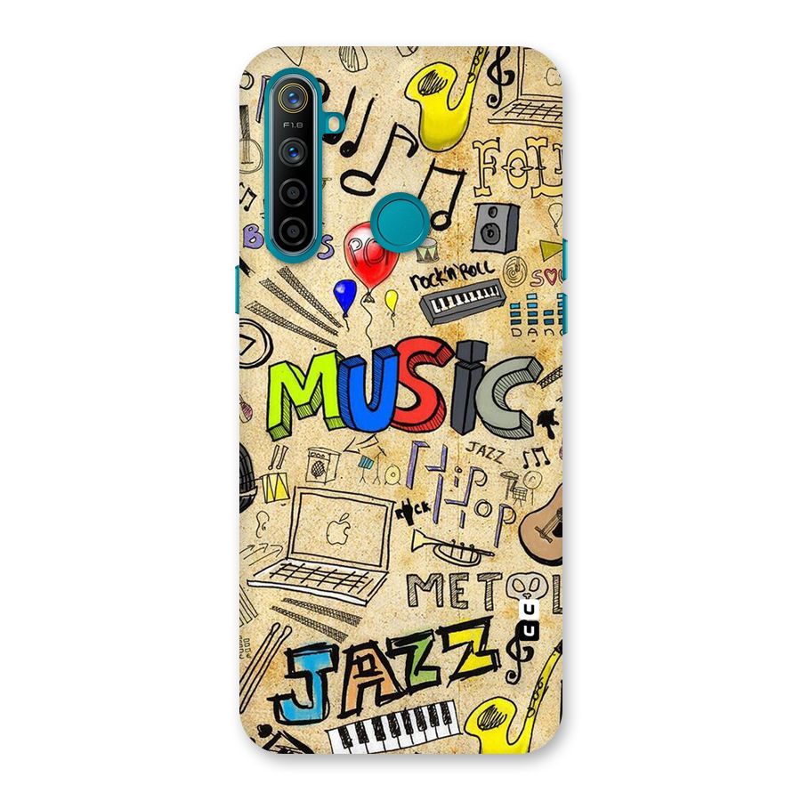 Music Pattern Back Case for Realme 5i