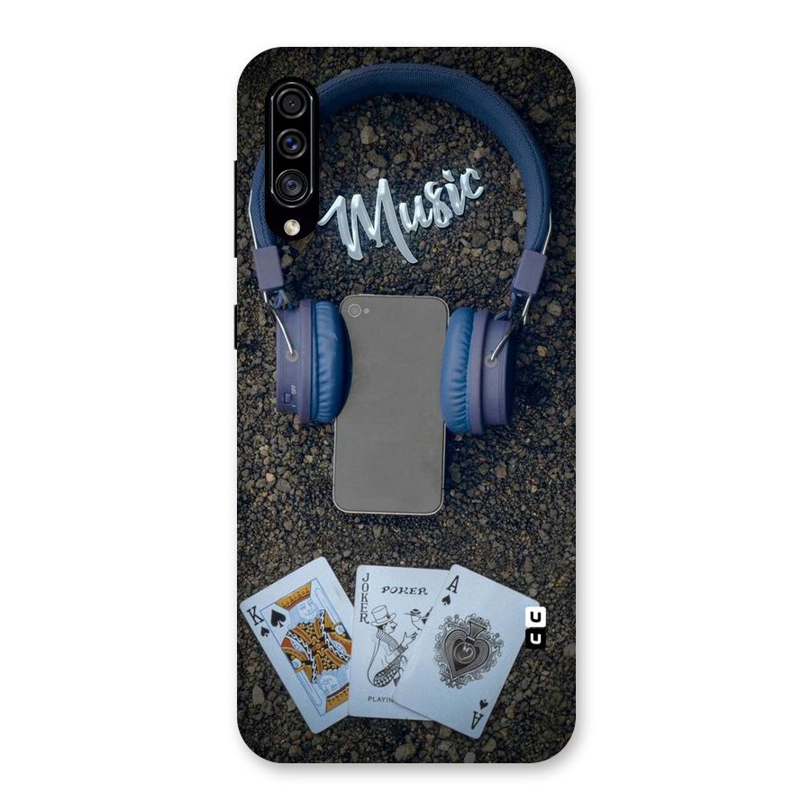 Music Power Cards Back Case for Galaxy A30s