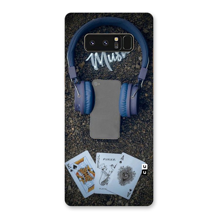 Music Power Cards Back Case for Galaxy Note 8