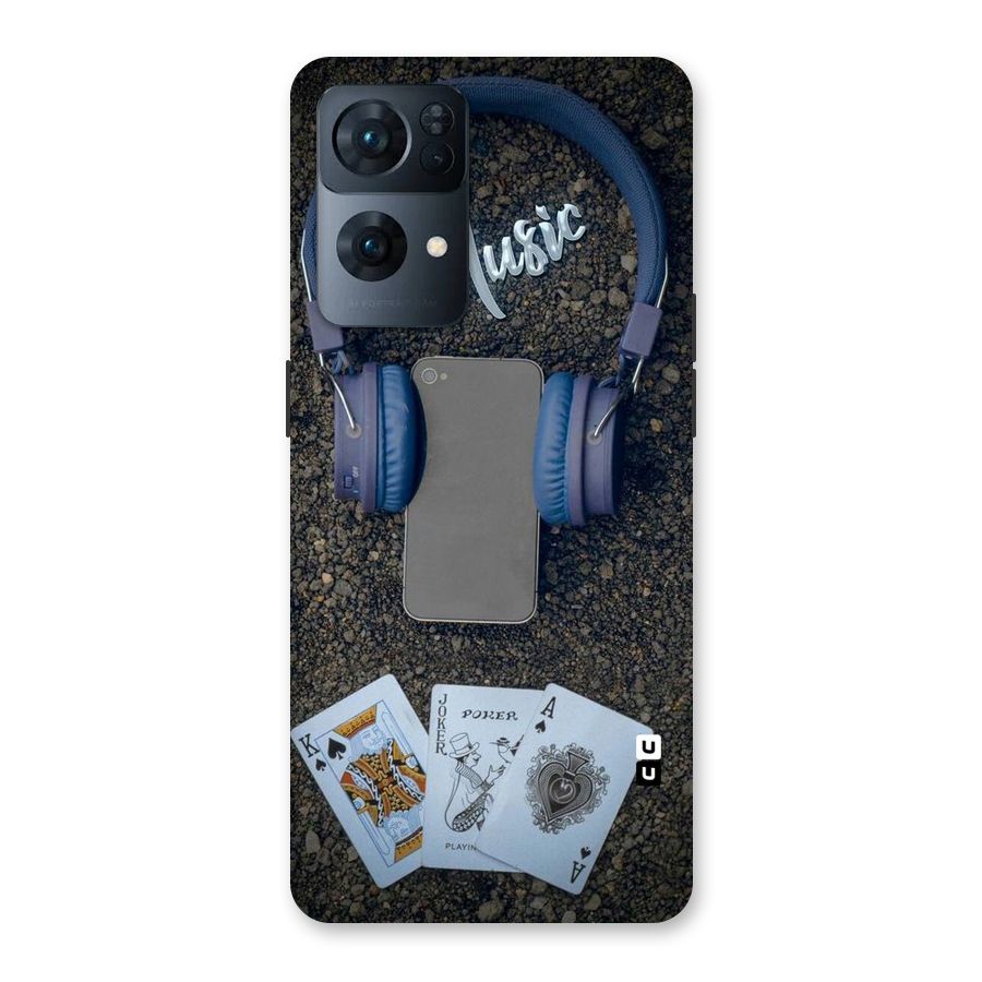 Music Power Cards Back Case for Oppo Reno7 Pro 5G