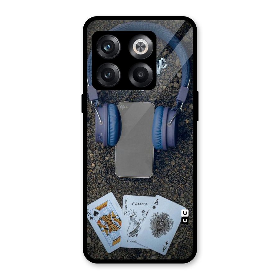 Music Power Cards Glass Back Case for OnePlus 10T